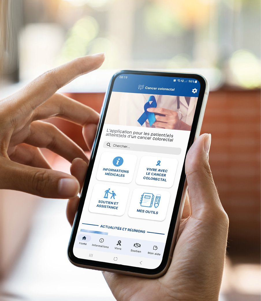 Logo L’application sur le cancer colorectal